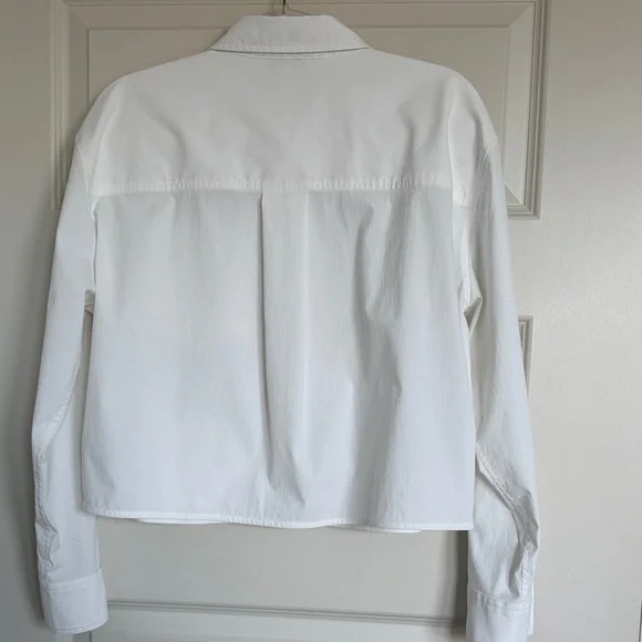 Athleta Classic White Collared Blouse - Picture 4 of 4